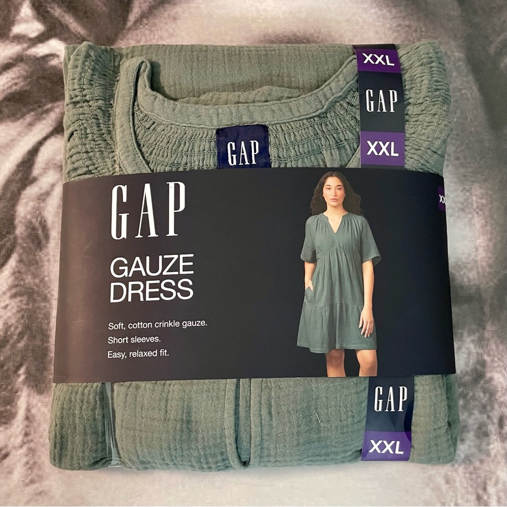 GAP Relaxed Fit Green Dress size XXL women’s NWT